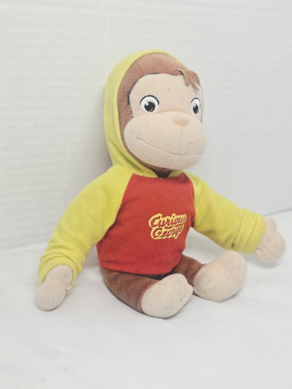 Curious George Red/ Yellow Hoodie Vintage Retired 9' Stuffed Collection